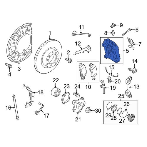 Left Front Disc Brake Caliper