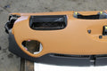 Genuine Leather Dashboard Trim, Brown/Natural