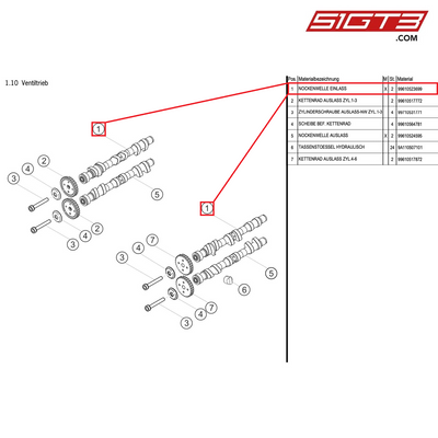 Motorsport Intake Camshaft