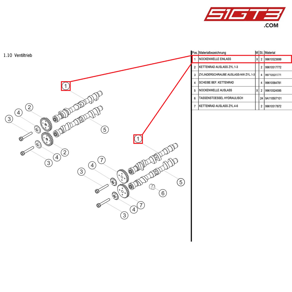 Motorsport Intake Camshaft