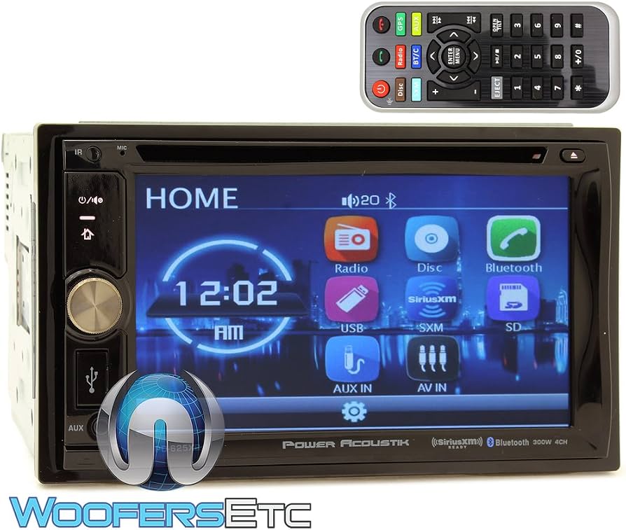 Double DIN 6.2-Inch Touchscreen Car Stereo