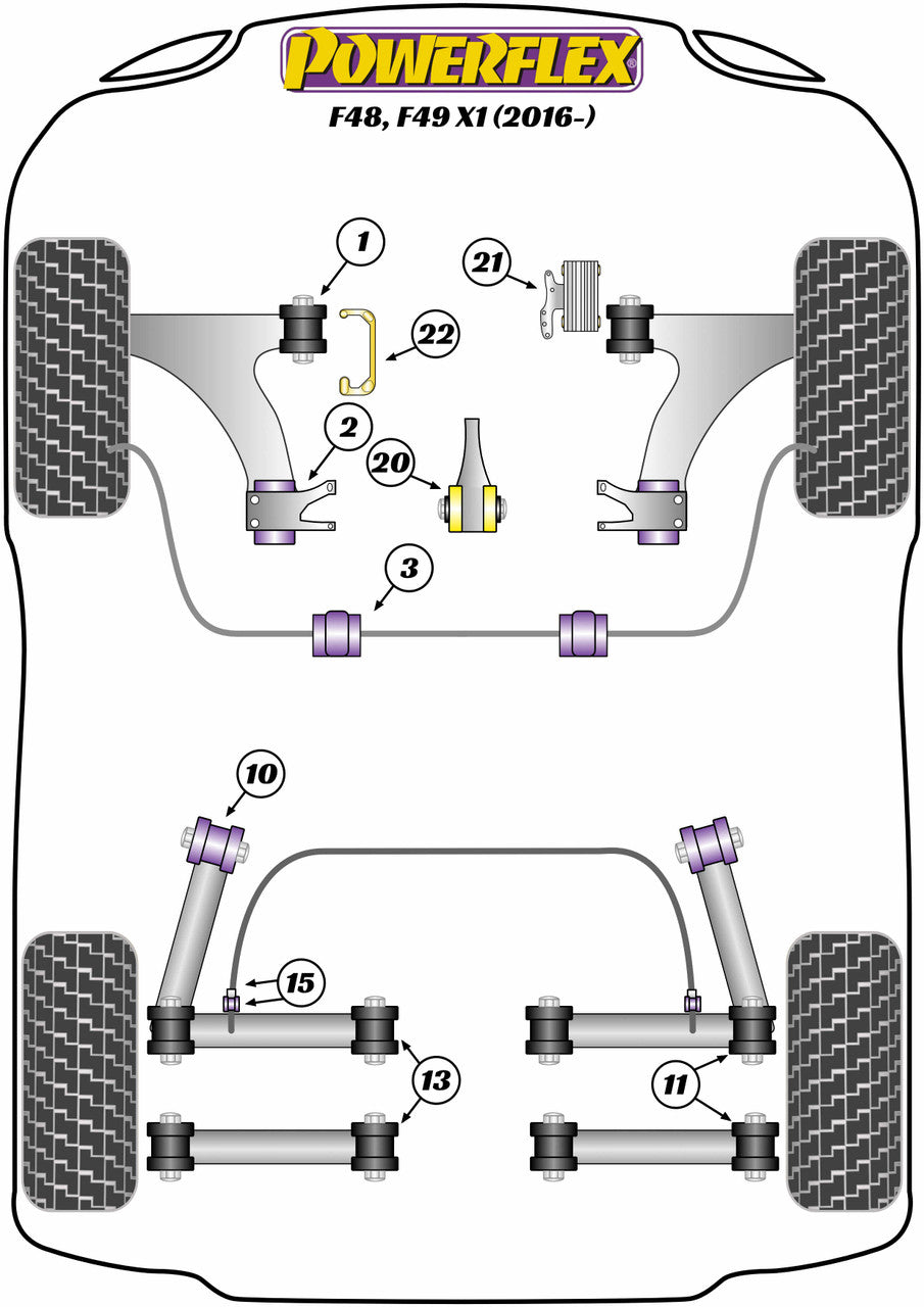 Front Control Arm Rear Bushing Kit