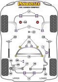 Rear Subframe Front Bushing Set