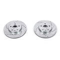 Drilled and Slotted Front Brake Rotor Set