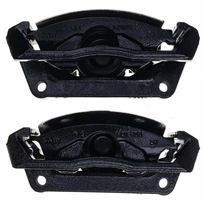 Rear Black Powder-Coated Brake Calipers