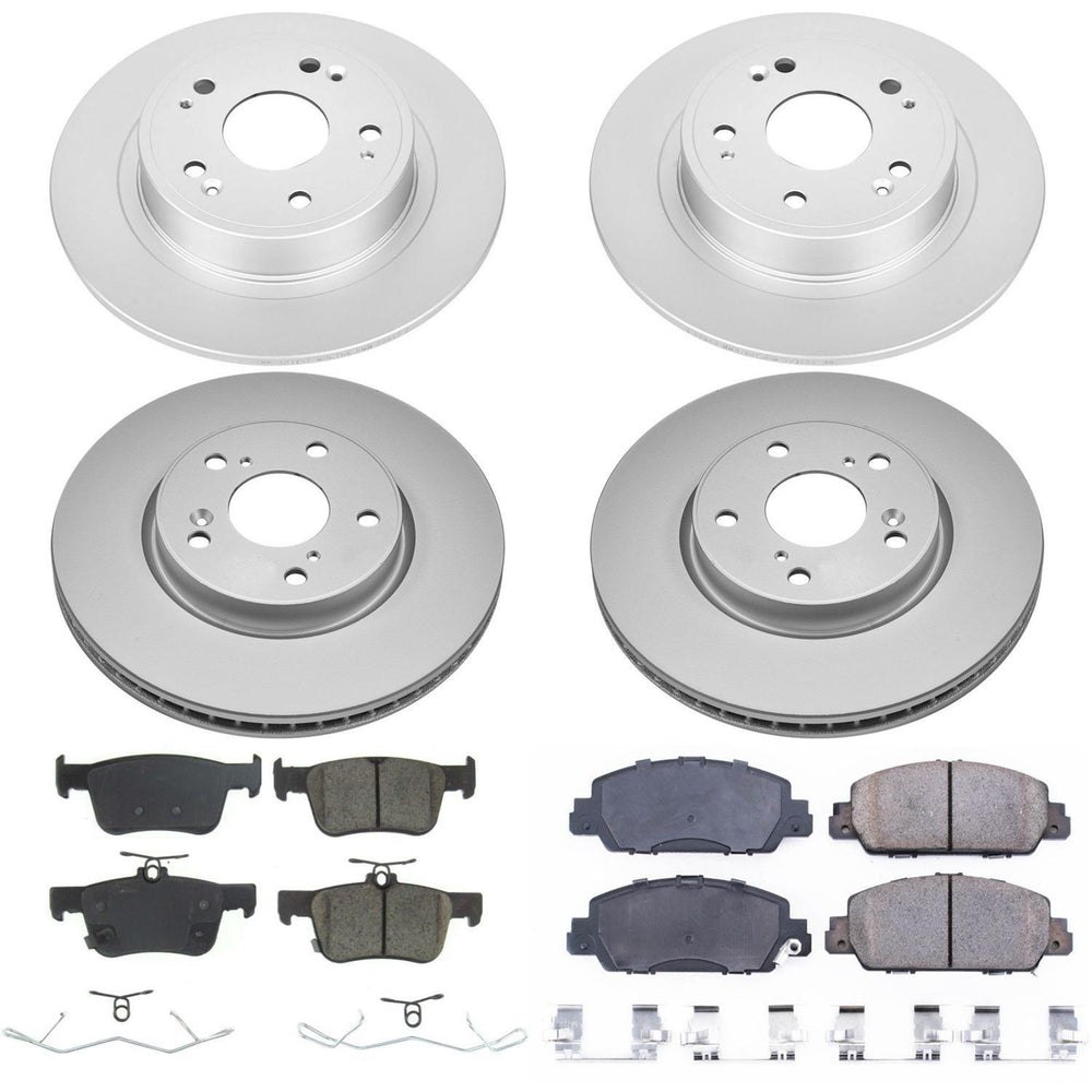 Geomet Coated Rotor and Ceramic Brake Pad Kit