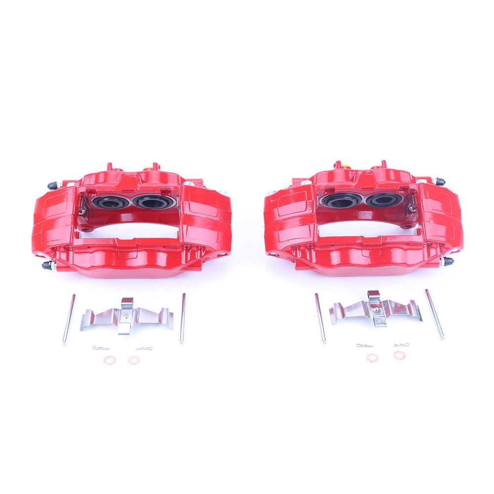 Powder-Coated Disc Brake Caliper Set, Red