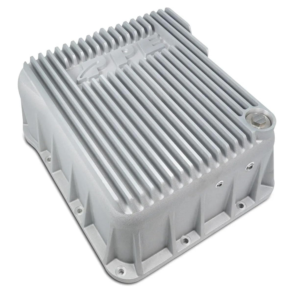 Deep Aluminum Transmission Pan with Cooling Fins