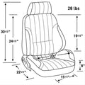 Vinyl Adjustable Seat with Sliders