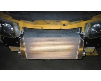 Bar and Plate Intercooler with Stamped Aluminum End Tanks