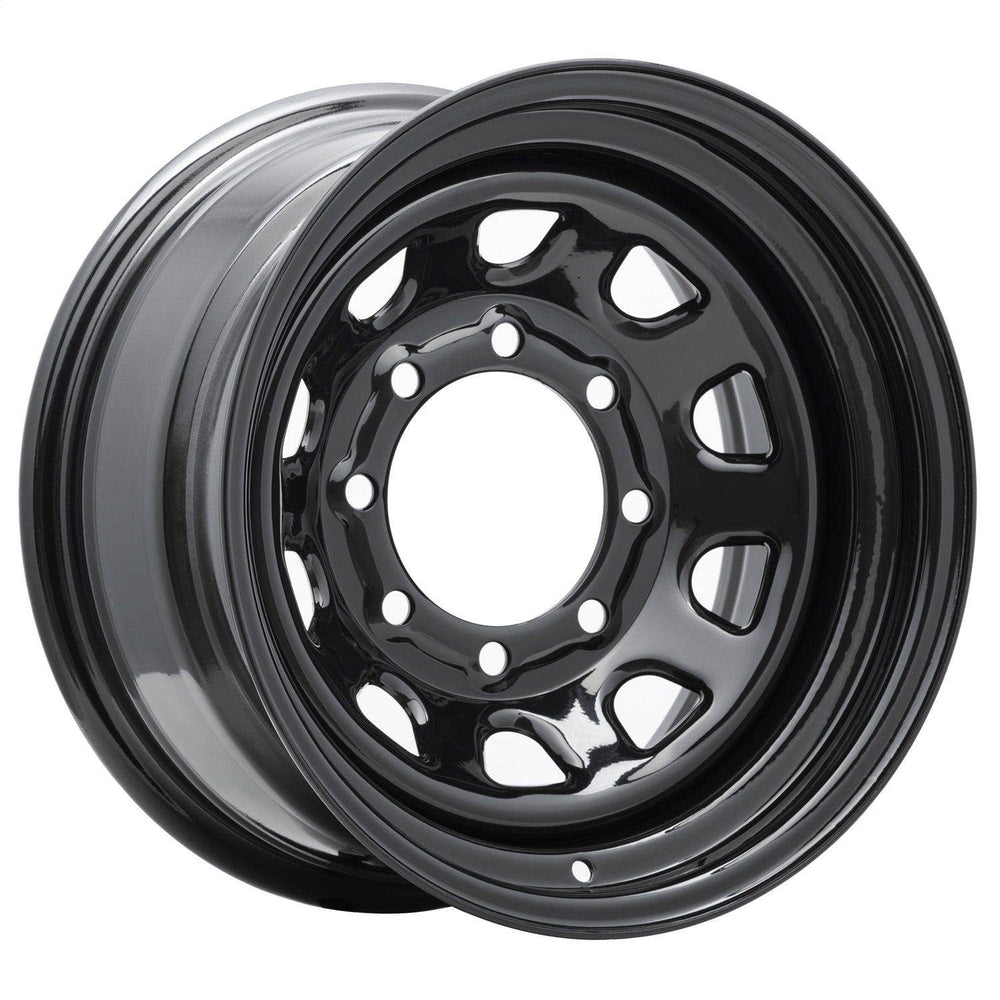 51 Rock Crawler 17x9 8x6.5 Gloss Black Steel Wheel