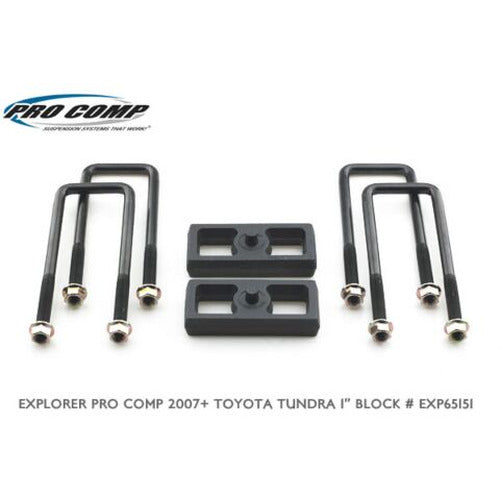 1-Inch Rear Lift Block and U-Bolt Kit