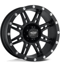 Vintage 15x10 5x5.5 -47mm Flat Black Wheel