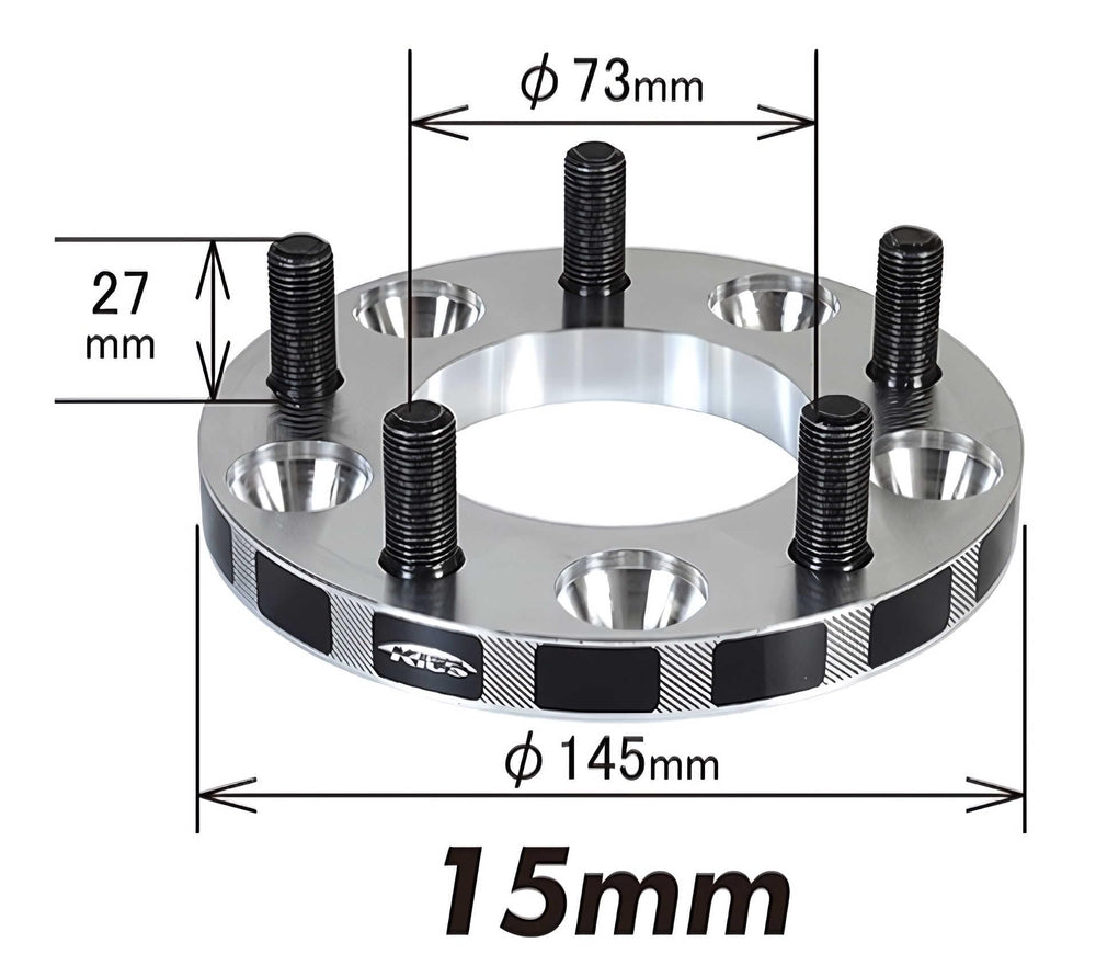 15mm Wide Tread Spacer Kit 5x114.3 M12x1.5
