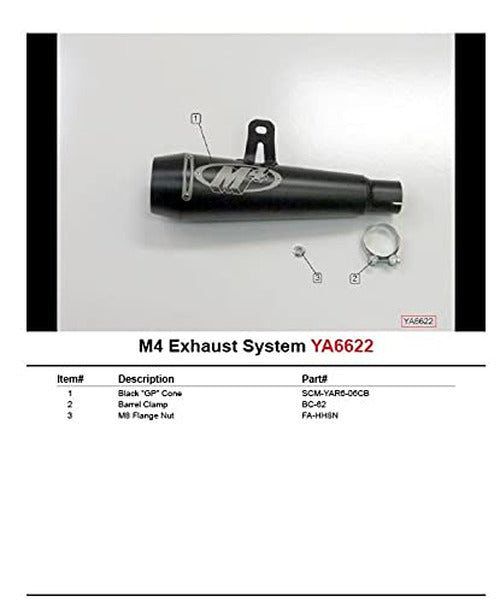 M4 Black GP Slip-On Exhaust Muffler