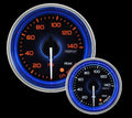 Crystal Blue 52mm 0-140 PSI Oil Pressure Gauge