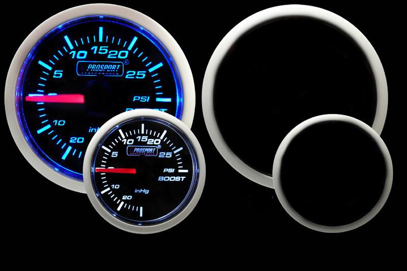 2-1/16" Blue/White Mechanical Boost Gauge