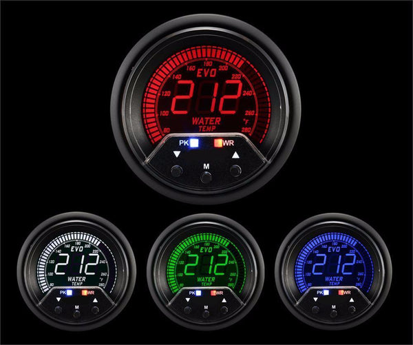 52mm Evo Series Electrical Water Temperature Gauge