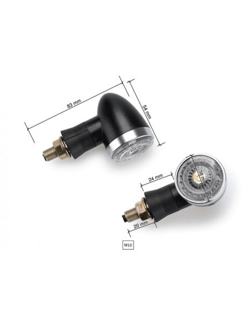 Old School Transparent Round Tulip LED Indicator