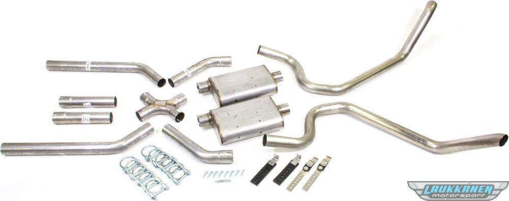 2.5-Inch Dual Exhaust System (No Mufflers)
