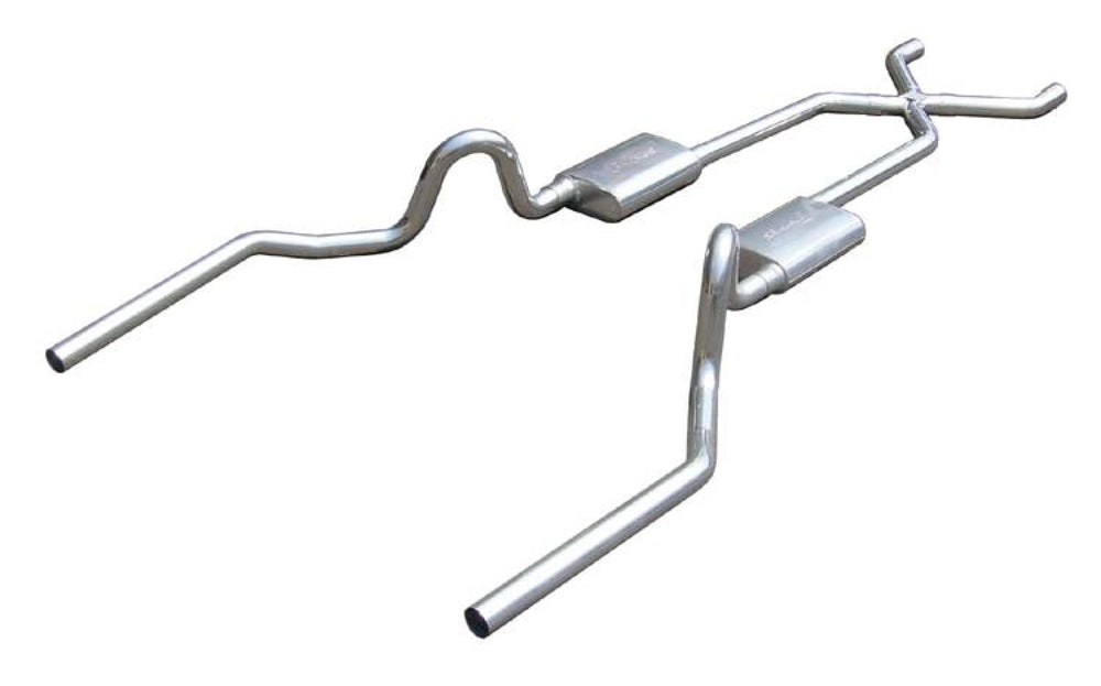 Pypes 2.5-inch Dual Exhaust System Crossmember-Back