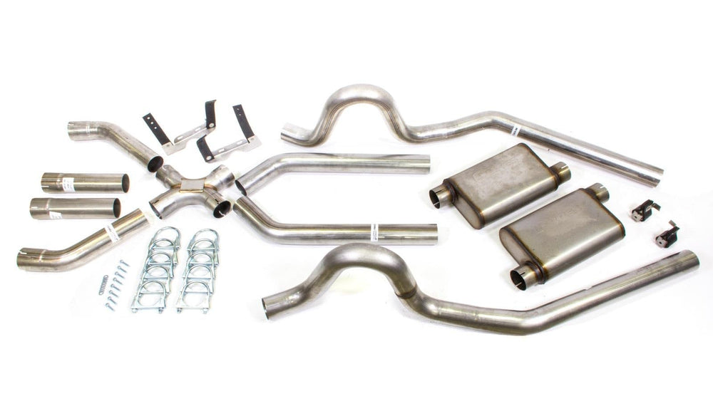 3-Inch 409 Stainless Steel Cat-Back System