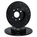 Rear Drilled and Slotted Brake Rotors