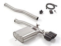 Stainless Steel Rear Silencer with Dual Carbon Tailpipes & Electronic Valve