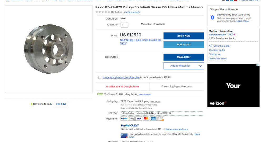 VQ35DE Crank Pulley