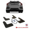 Rally Armor 17-21 Honda Civic Sport/Sport Touring Black UR Mud Flap w/Dark Grey Logo