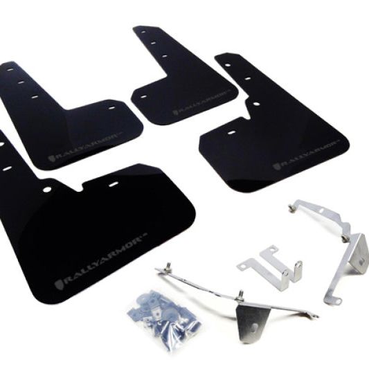 UR Mud Flaps Black with Grey Logo