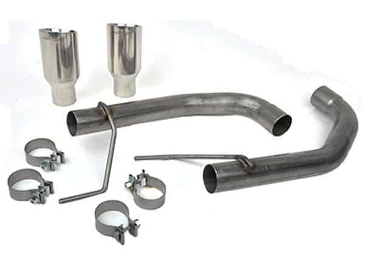 Loudmouth Axle Back Exhaust System w/ 4-Inch Polished Tips