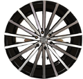 17-Inch Wheel, 5x114.3, +38 Offset, Black with Machined