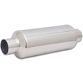 Vibrant Performance - 17930 - Large Diameter Bottle Style Resonator, 2.5 in. inlet/outlet x 18 in. long