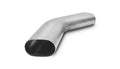 45-Degree Mandrel Bend, 3-1/2" Oval Stainless Steel Exhaust Tube