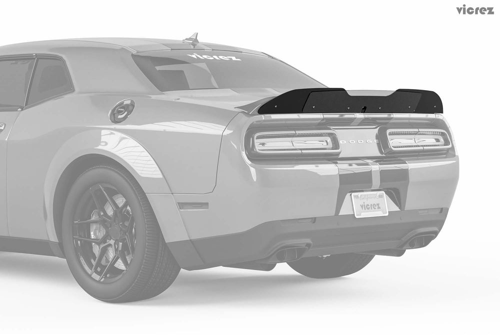 V3R Style Gloss Black Rear Wicker Bill Spoiler