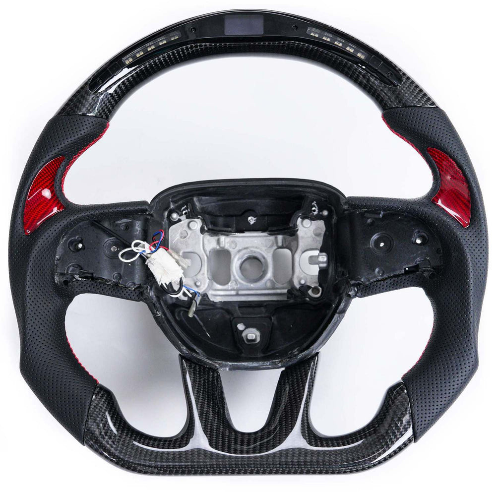 Carbon Fiber Steering Wheel with LED Dash Display