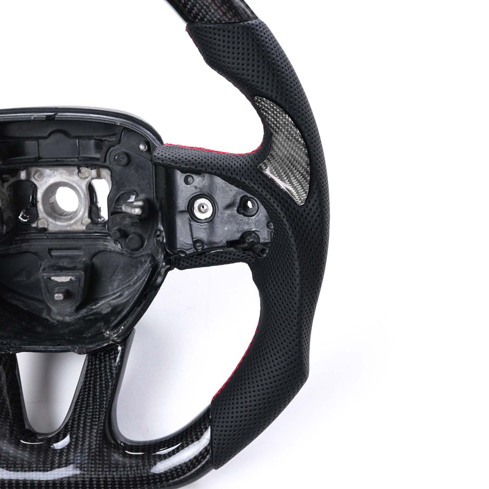 Custom Carbon Fiber Steering Wheel with LED Dash Display