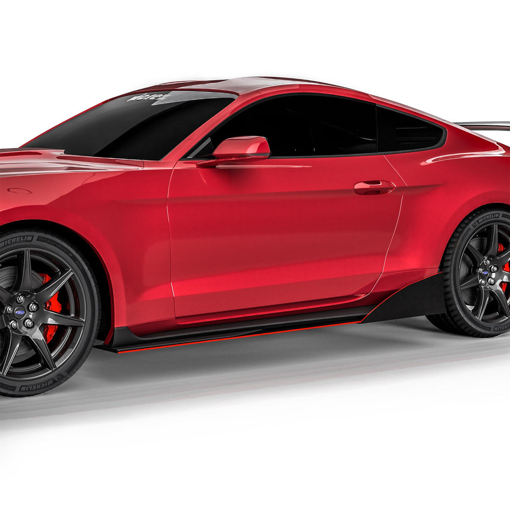 VZR1 Style Side Skirt Splitters Gloss Carbon Fiber