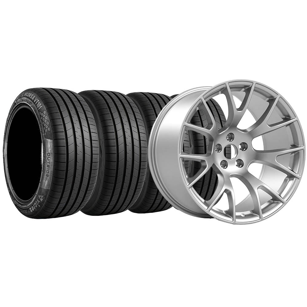 Hellcat-Style Widebody 20x11 Wheel and Tire Package