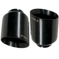 5-Inch Slant Cut Exhaust Tips, Ceramic Black