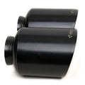 5-Inch Slant Cut Exhaust Tips, Ceramic Black