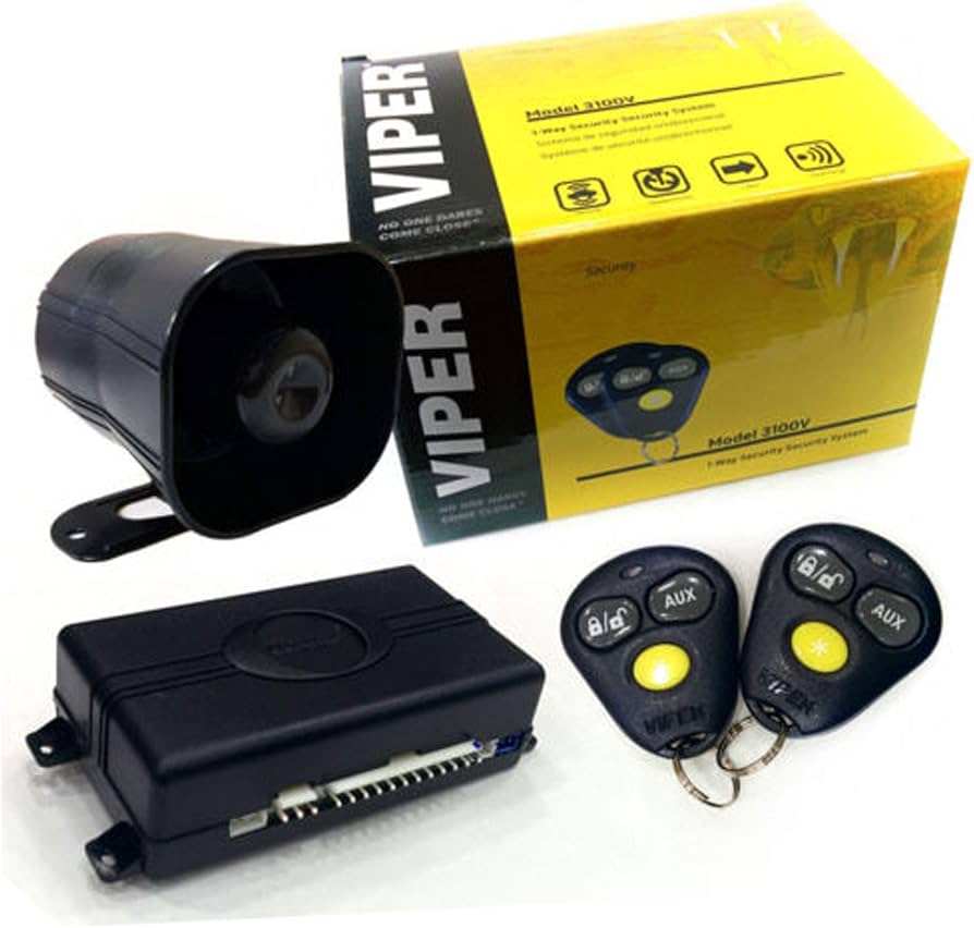 1-Way Security System with Starter Kill and Shock Sensor