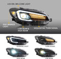 LED Projector Headlights with Smoked Lens