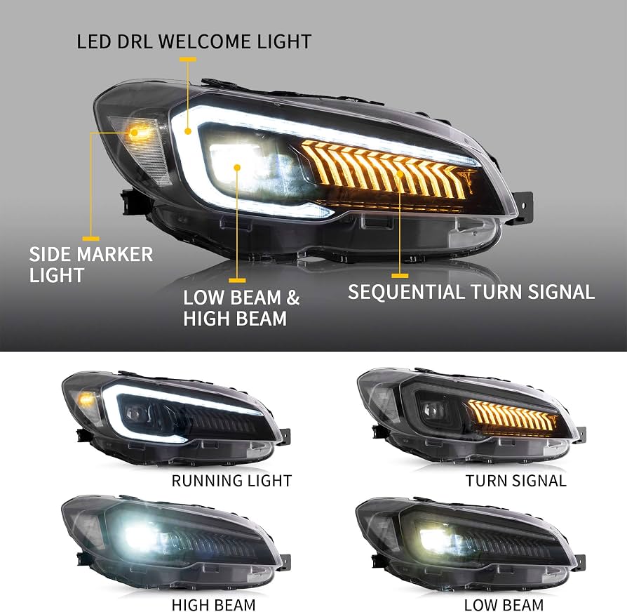 LED Sequential Tail Light Assembly, Driver and Passenger Side