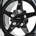 15x10 5x114.3 0 Offset Milled Black Wheel