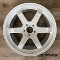 TE37SL 18x9.5 +38mm 5x114.3 Wheel, Dash White