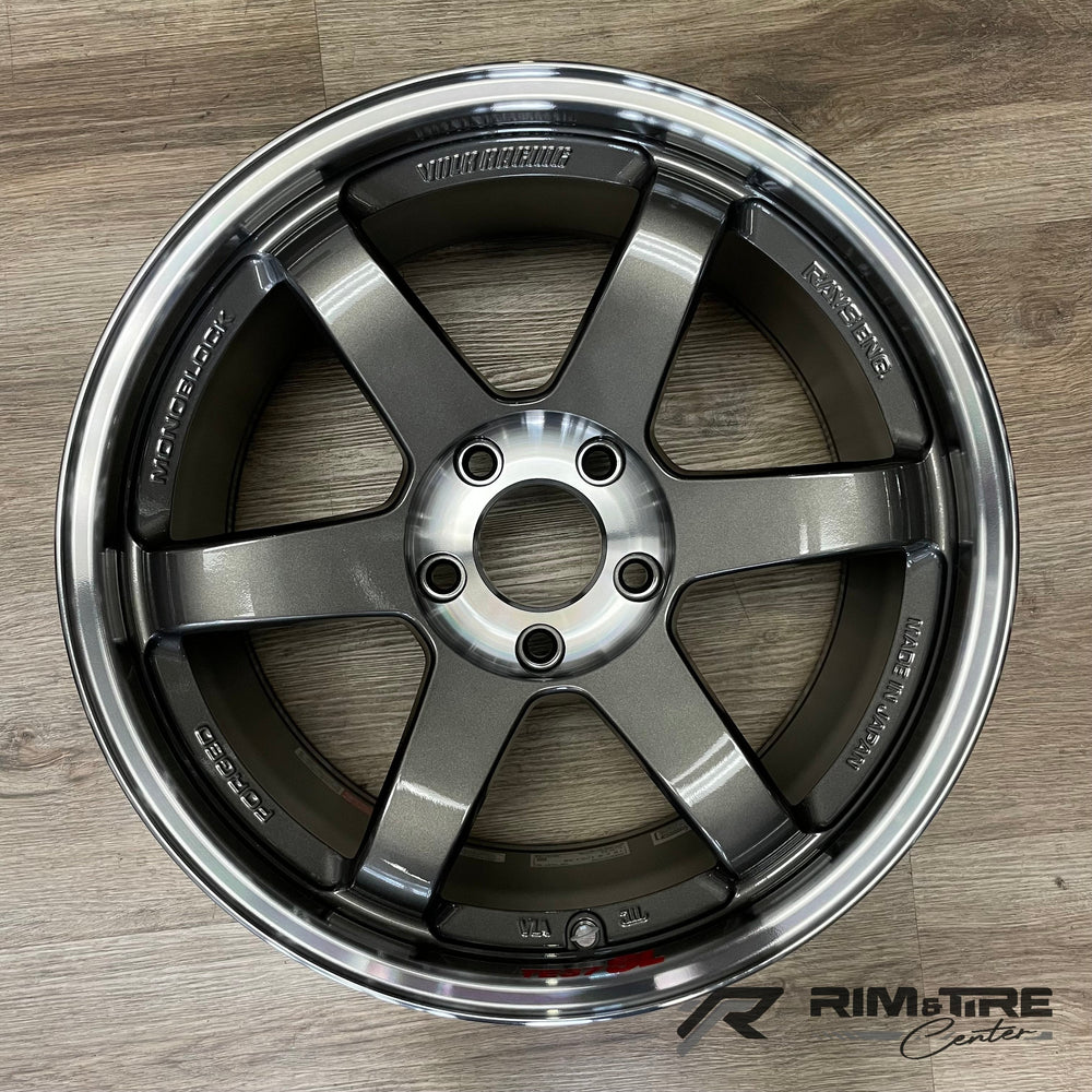 TE37SL 18x9.5 +38mm 5x120 Pressed Graphite Wheel, Set of 4