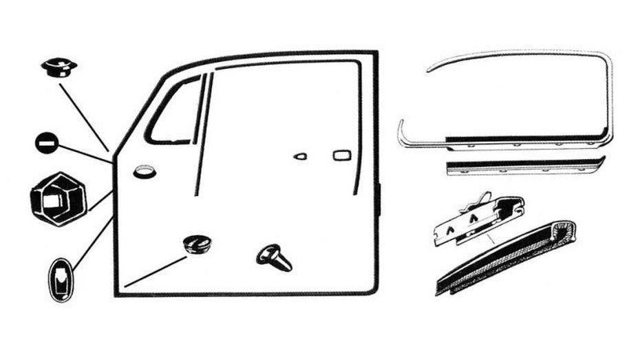 Door Weatherstrip and Seal Kit