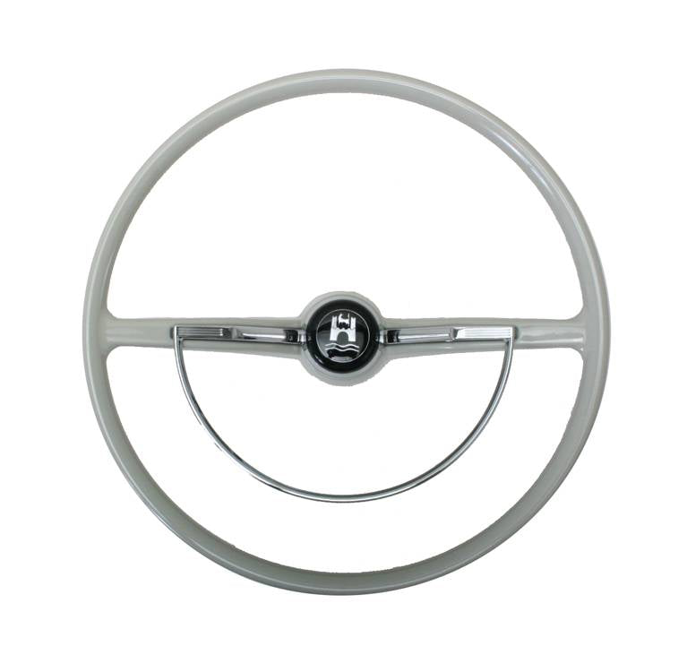 Silver Beige Steering Wheel